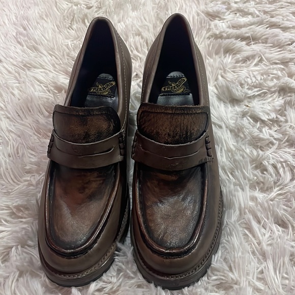 Freebirds-Bristol 8 brown leather loafers - Picture 1 of 6